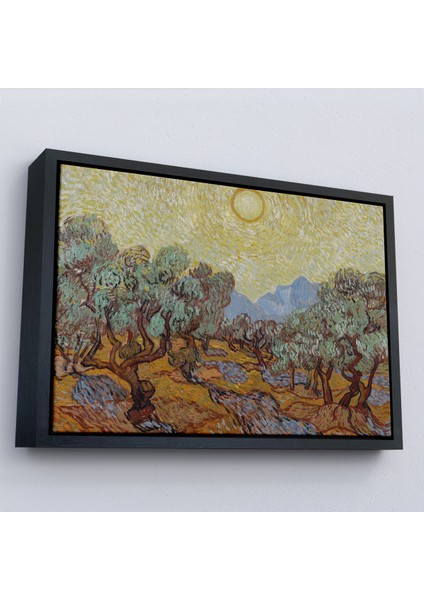 Çerçeveli Dekoratif Kanvas Tablo, Vincent Willem Van Gogh - Zeytin Ağaçları Tablosu-Olive TREES-7184 fırsatları