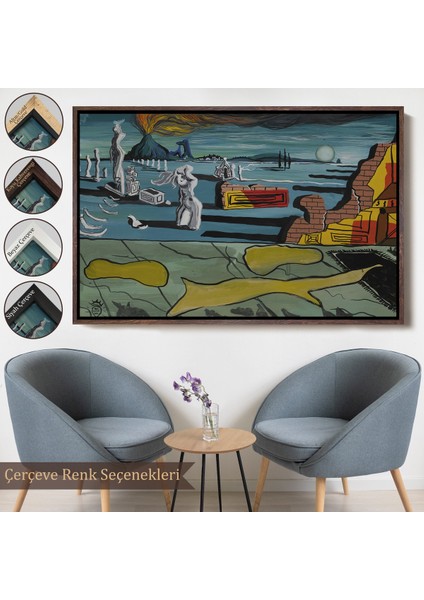 Çerçeveli Dekoratif Kanvas Tablo, Salvador Dali - Venüs Rüyası Tablo - Dream Of VENUS-7125