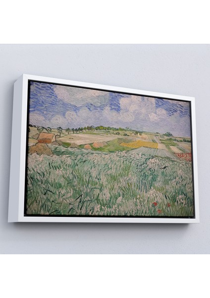 Çerçeveli Dekoratif Kanvas Tablo, Vincent Van Gogh -Auvers Yakınlarındaki Ova-Plain Near AUVERS-7162