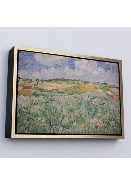 Çerçeveli Dekoratif Kanvas Tablo, Vincent Van Gogh -Auvers Yakınlarındaki Ova-Plain Near AUVERS-7162 modelleri