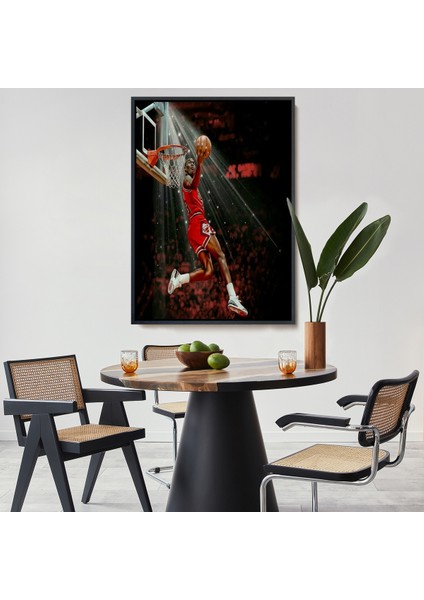 Çerçeveli Dekoratif Kanvas Tablo, Michael Jordan TABLO-7682