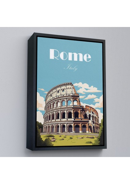 Çerçeveli Dekoratif Kanvas Tablo, Roma Italya Kolezyum TABLO-7696 fırsatları