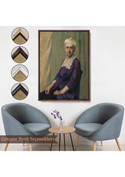 Çerçeveli Tablo, Edward Hopper - Elizabeth Griffiths Smith Hopper, Sanatçının Annesinin TABLOSU-7289