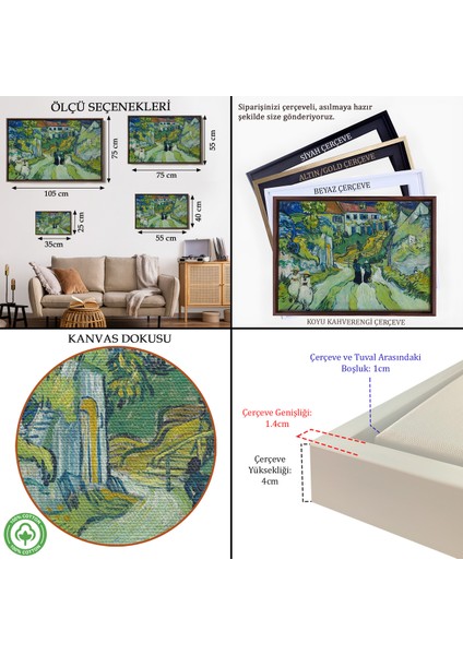 Çerçeveli Dekoratif Kanvas Tablo, Vincent Van Gogh - La Siesta TABLOSU-7187 indirimleri