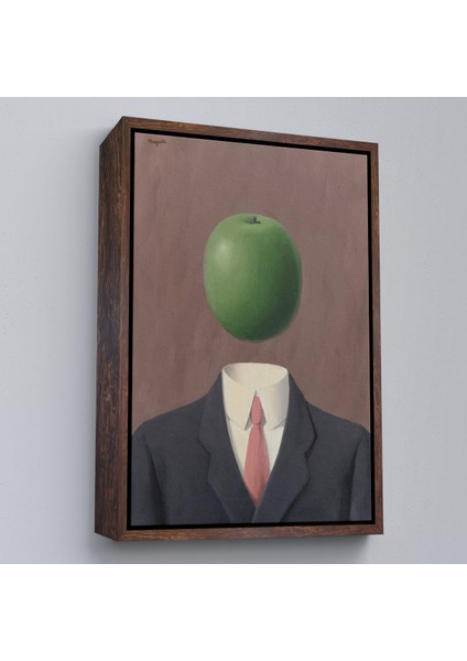 Çerçeveli Dekoratif Kanvas Tablo, Rene Magritte - Soyut Sabit Fikir TABLOSU-7343 fiyatları