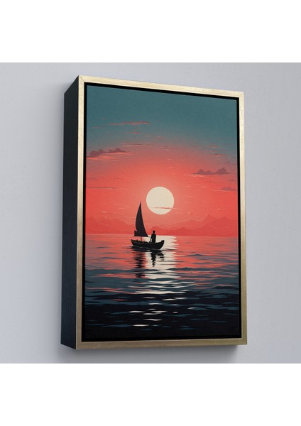 Çerçeveli Dekoratif Kanvas Tablo, Okyanustaki Yelkenli TABLOSU-7629 modelleri