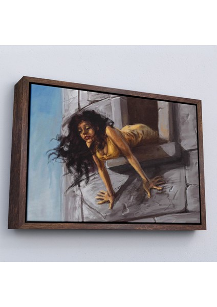 Çerçeveli Dekoratif Kanvas Tablo, Kuledeki Prenses TABLOSU-7195 fiyatları