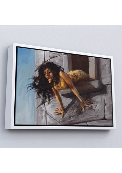 Çerçeveli Dekoratif Kanvas Tablo, Kuledeki Prenses TABLOSU-7195 fırsatları