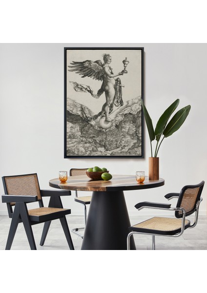 Çerçeveli Dekoratif Kanvas Tablo, Albrecht Dürer - Nemesis TABLOSU-7362