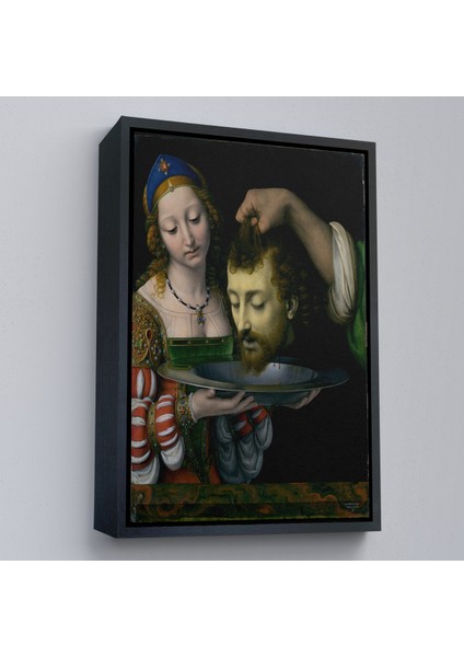 Çerçeveli Dekoratif Kanvas Tablo, Salome ile Vaftizci Yahya'nın Başının Kesilmesi TABLO-7339