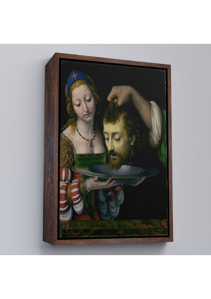 Çerçeveli Dekoratif Kanvas Tablo, Salome ile Vaftizci Yahya'nın Başının Kesilmesi TABLO-7339 fiyatları