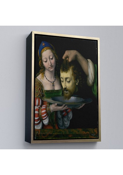 Çerçeveli Dekoratif Kanvas Tablo, Salome ile Vaftizci Yahya'nın Başının Kesilmesi TABLO-7339 modelleri