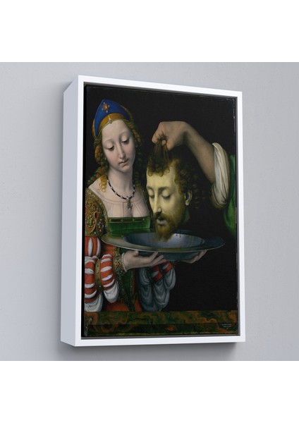 Çerçeveli Dekoratif Kanvas Tablo, Salome ile Vaftizci Yahya'nın Başının Kesilmesi TABLO-7339 fırsatları