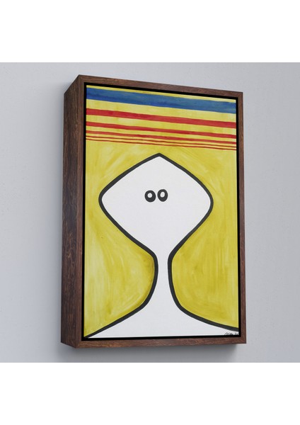 Çerçeveli Dekoratif Kanvas Tablo, Alexander Calder - Soyut Kafa Tablosu - HEAD-7321 fiyatları