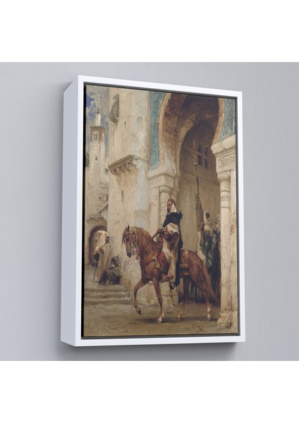 Çerçeveli Kanvas Tablo, Henri Émilien Rouseau Saraydan Ayrılan Süvari Horseman Leaving À PALACE-7330 fırsatları