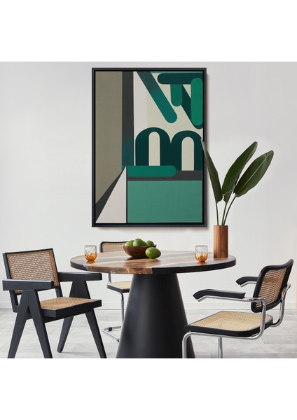 Çerçeveli Dekoratif Kanvas Tablo, Leon Wuidar Soyut TABLOSU-7292