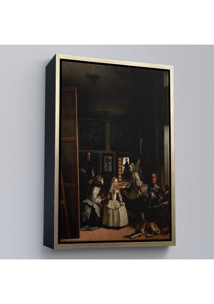 Çerçeveli Dekoratif Kanvas Tablo, Diego Velázquez - Nedimeler Tablosu - Las MENINAS-7349 modelleri