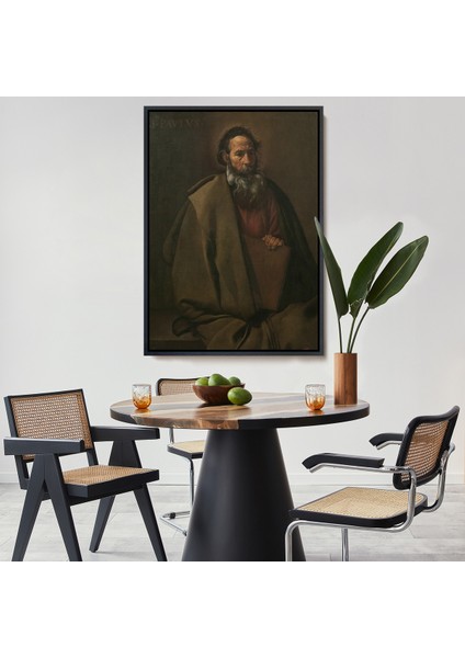 Çerçeveli Dekoratif Kanvas Tablo, Diego Velázquez - Aziz Paul TABLO-7389