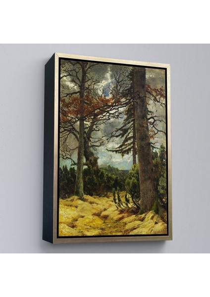 Çerçeveli Dekoratif Kanvas Tablo, Franz Marc - Ilkbaharda Meşe Ağaçları TABLO-7287