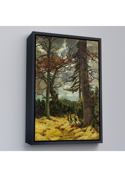 Çerçeveli Dekoratif Kanvas Tablo, Franz Marc - Ilkbaharda Meşe Ağaçları TABLO-7287 modelleri