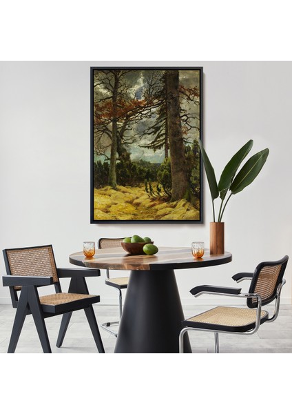 Çerçeveli Dekoratif Kanvas Tablo, Franz Marc - Ilkbaharda Meşe Ağaçları TABLO-7287