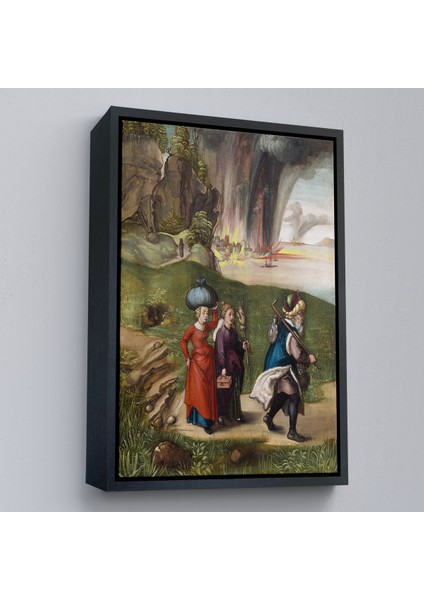 Çerçeveli Dekoratif Kanvas Tablo, Albrecht Dürer - Lüt ve Kızları Tablosu-Lot And His DAUGHTERS-7355 modelleri