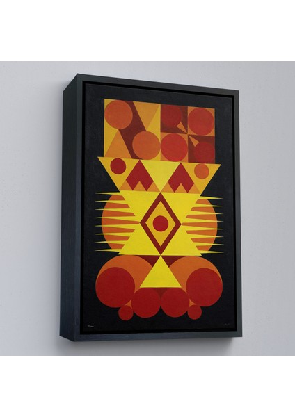 Çerçeveli Dekoratif Kanvas Tablo, Auguste Herbin - Femme TABLO-7294 modelleri