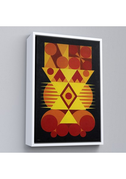 Çerçeveli Dekoratif Kanvas Tablo, Auguste Herbin - Femme TABLO-7294 fırsatları