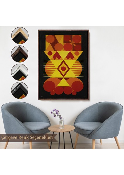 Çerçeveli Dekoratif Kanvas Tablo, Auguste Herbin - Femme TABLO-7294