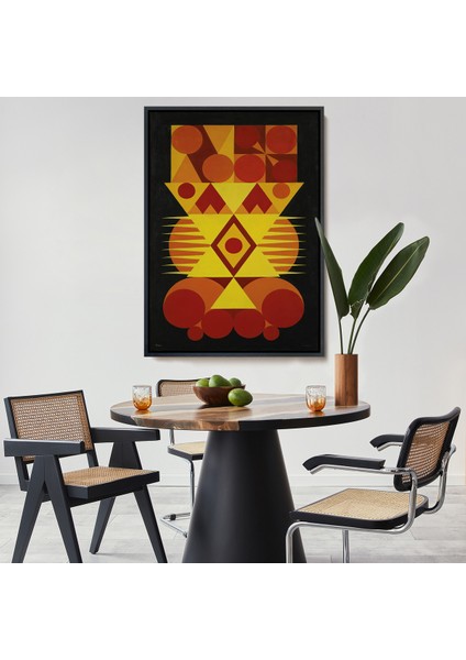 Çerçeveli Dekoratif Kanvas Tablo, Auguste Herbin - Femme TABLO-7294