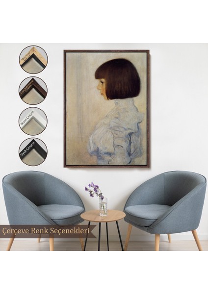 Çerçeveli Dekoratif Kanvas Tablo, Gustav Klimt - Helene Klimt'in Portresi TABLO-7380