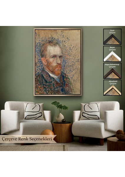 Çerçeveli Dekoratif Kanvas Tablo, Vincent Van Gogh - Portre TABLO-7463