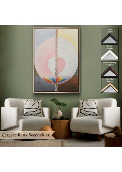 Çerçeveli Dekoratif Kanvas Tablo, Hilma Af Klint - Soyut TABLO-7316