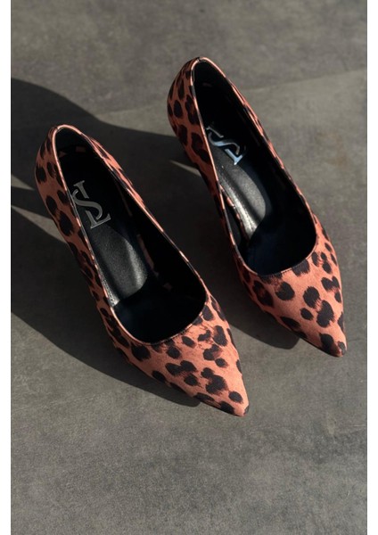 Luntra Saten Leo Desen Turuncu Stiletto modelleri