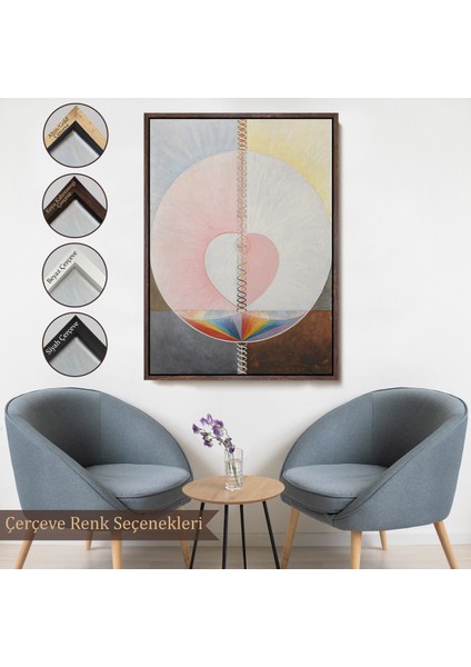 Çerçeveli Dekoratif Kanvas Tablo, Hilma Af Klint - Soyut TABLO-7316