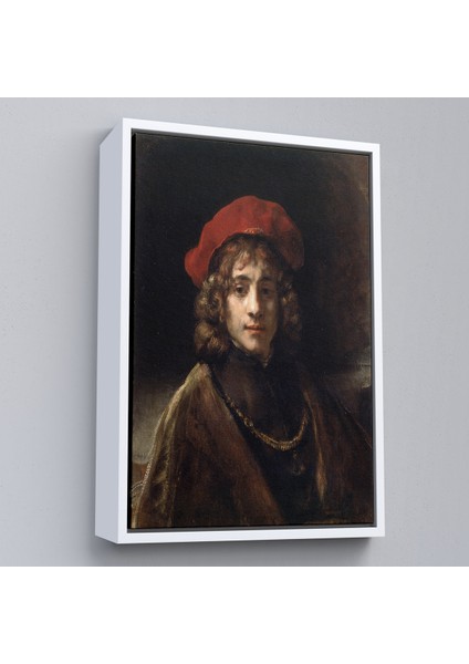 Çerçeveli Dekoratif Kanvas Tablo, Rembrandt - Sanatçının Oğlu Titus -Titus, The Artist's SON-7438 fırsatları