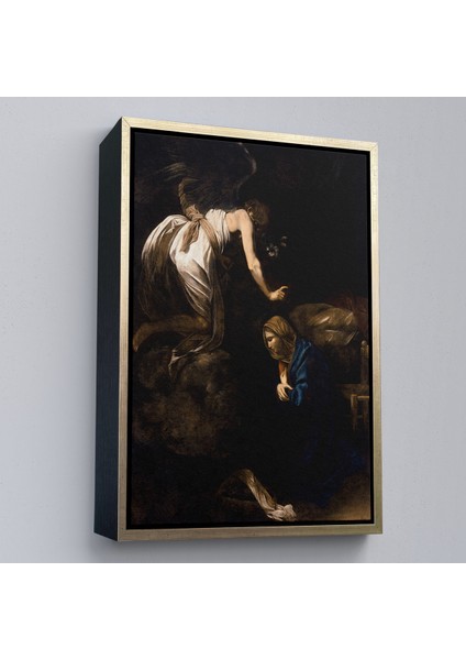 Çerçeveli Dekoratif Kanvas Tablo, Caravaggio - Duyuru Tablosu - ANNUNCIATION-7420 modelleri