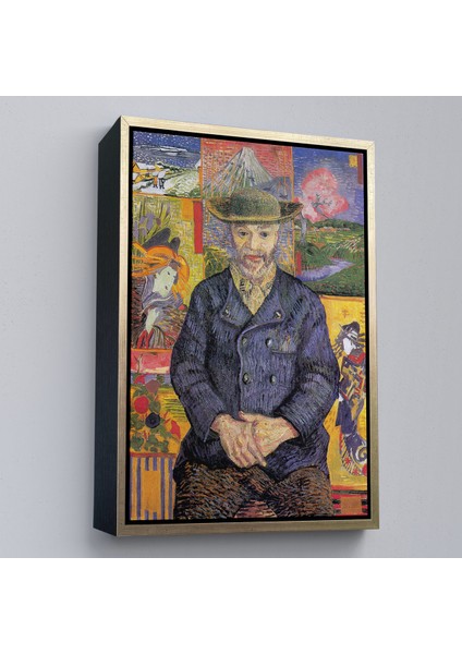 Çerçeveli Dekoratif Kanvas Tablo, Vincent Van Gogh - Père Tanguy’un Portresi TABLO-7459