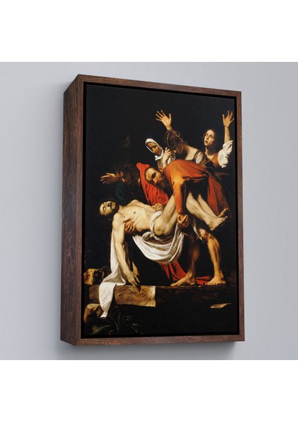 Çerçeveli Dekoratif Kanvas Tablo, Caravaggio - Isa'nın Gömülmesi - The Entombment Of CHRIST-7427 fiyatları