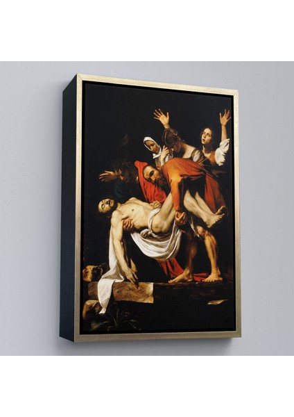 Çerçeveli Dekoratif Kanvas Tablo, Caravaggio - Isa'nın Gömülmesi - The Entombment Of CHRIST-7427 modelleri