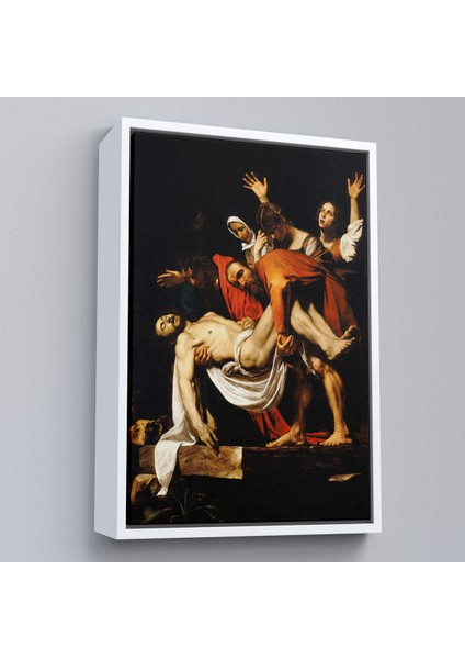 Çerçeveli Dekoratif Kanvas Tablo, Caravaggio - Isa'nın Gömülmesi - The Entombment Of CHRIST-7427 fırsatları