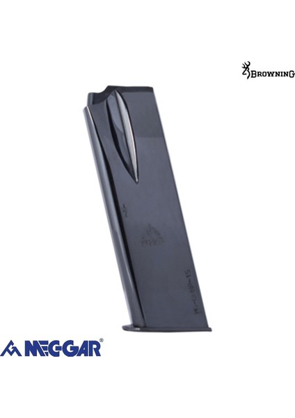 Mec-Gar Browning 15+1 Hp 9 mm Siyah Tabanca Şarjörü