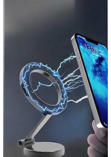 Telefon Tutucu Tüm Arabalara Uyumlu Araç Içi Katlanabilir Manyetik Tasarım