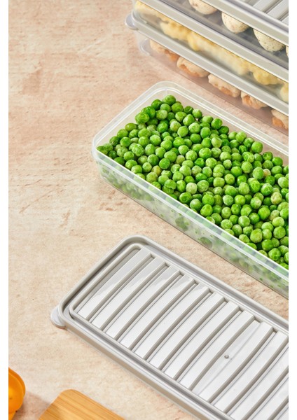 Buzdolabı ve Mikrodalga Saklama Kabı Seti, 4'lü, Hava Almaz, Beyaz, 1000ML indirimleri