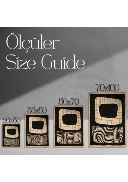 Soyut Geometrik Desenler Tablosu modelleri