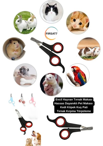 1 Adet Evcil Hayvan Tırnak Makası Hassas Dayanıklı Pet Makası Kedi Köpek Pati Tırnak Kırpma Makası fiyatları