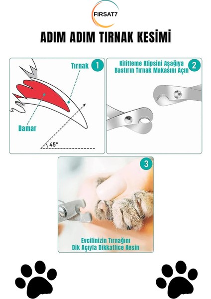 1 Adet Evcil Hayvan Tırnak Makası Hassas Dayanıklı Pet Makası Kedi Köpek Pati Tırnak Kırpma Makası fırsatları