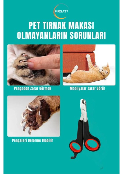 1 Adet Evcil Hayvan Tırnak Makası Hassas Dayanıklı Pet Makası Kedi Köpek Pati Tırnak Kırpma Makası indirimleri