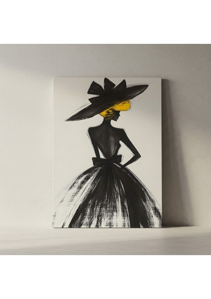 Şık Kadın Figürü Soyut Sanat Tablosu fiyatları