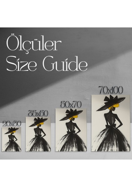 Şık Kadın Figürü Soyut Sanat Tablosu modelleri